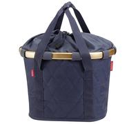 Klickfix Bikebasket Front Basket 15l Blu Bleu Nuit Arceau Or