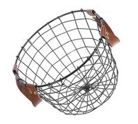 Cestino legna da ardere in metallo rotondo con manico contenitore in ferro per u