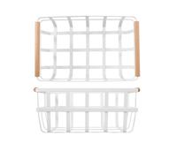 Cestino Metallico bianco Cm22x36xh15 10002pp H&H