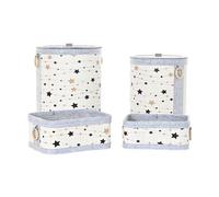 Cestino Multiuso DKD Home Decor Bambù Stelle 36 x 36 x 50 cm