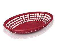 Cestino Ovale 24X15X4,5 Cm Rosso Pp - 36 Unità
