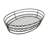 Cestino Ovale 28 x 20,5 x 5,7 cm Nero Acciaio