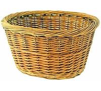 CESTINO OVALE NATURALE ANTERIORE PER BICICLETTA IN VIMINI CESTO BICI 36x30x19CM