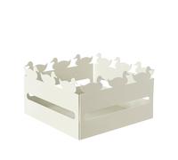 cestino pane duck Avorio in Ferro 21x21x12hcm