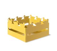 cestino pane duck Ocra in Ferro 21x21x12hcm