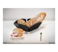 Cestino pane in Plexiglass, Dimensioni 23x23 x h 8 cm, peso 0,4 kg, spessore 4 mm colore nero lucido nero