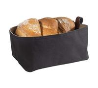 Cestino Pane in Tessuto Grigio - Beige 24x16x10,5h cm - APS - Ristorante