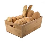 Cestino Pane Rettangolare in Bamboo 15x10x7 cm Leone