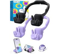Cestino pasquale Stuffers Essentials per adolescenti, ragazzi e ragazze, supporto per telefono cellulare: aggiornamento regolabile segno di pace pollice pigro supporto telefono per scrivania gadget