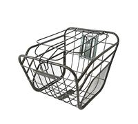 Cestino per anteriore e posteriore, pratico portapacchi universale in metallo