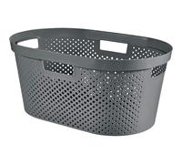 Cestino per biancheria curver grigio 40 litri
