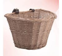 Cestino per bici per bambini in vimini a forma di D, cestino per manubrio