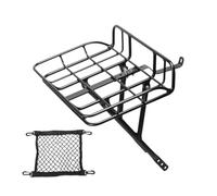 Cestino per bicicletta, 32,49 x 23,50 cm, cestino anteriore per bicicletta, supporto resistente con montanti regolabili, per viaggi all'aperto, mountain bike, borsa della spesa