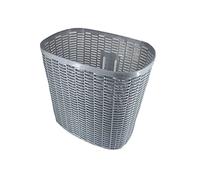 cestino per bicicletta, Cestino for bici, cestino for bicicletta in plastica, cestino in vimini e rattan, cestino for auto, cestino for auto in plastica senza coperchio(Gray)
