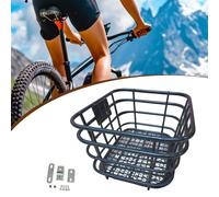 Cestino per bicicletta con parte anteriore in ferro, cestino per la spesa,