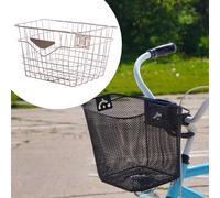 Cestino per bicicletta Contenitore universale in metallo per lo shopping
