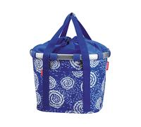 CESTINO PER BICICLETTA KLICKFIX Bikebasket Batik Strong Blue