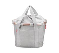 CESTINO PER BICICLETTA KLICKFIX Bikebasket Bianco, Grigio chiaro