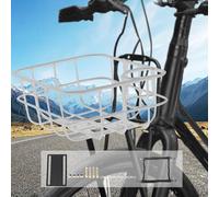 Cestino per bicicletta, portapacchi anteriore e posteriore in lega di