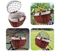 Cestino Per Bicicletta Rattan Bambino Cesto Giocattolo Cani Bambini