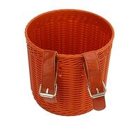 Cestino per Biciclette Anteriore Stile, Simulazione Impermeabile Bic Cm del Cesto di Cykel Rotondo per Mountain Bike (caffè)