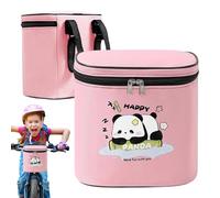 Cestino per biciclette per bambini: astuccio da appendere con barra dello sterzo, da viaggio | sacco notturno di sicurezza visibile, contenitore con resistente alle intemperie per scooter