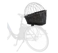 Cestino per biciclette per portapacchi 35 × 49 × 55 cm nero