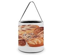 Cestino per caramelle con stampa di pane dipinto, per dolcetto o scherzetto di Halloween, secchiello regalo per feste di Halloween o forniture quotidiane, stile, taglia unica