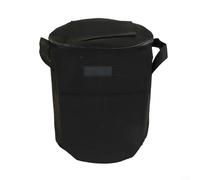 Cestino per compost sostenibile in tessuto non tessuto per promuovere pratiche di gestione dei rifiuti ecologiche (nero)
