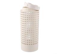 Cestino per compostaggio in PVC bianco per giardino, con coperchio a vite sicuro e ventilatore, per scarti di cucina, decomposizione in piccoli spazi, aiuole rialzate, sistema di cura delle piante da