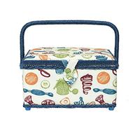 Cestino per cucito Korbond - Standard - Motivo sogni d’oro - 14,5 cm x 19 cm x 26 cm