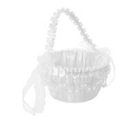 Cestino per damigelle d'onore bianco: cestino per bomboniere in cristallo -