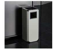 Cestino per esterni, contenitore per rifiuti commerciale resistente a ogni condizione atmosferica, cestino creativo per la raccolta differenziata ideale per parchi, scuole, spiagge e patii.(White-B)