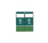 Cestino Per Esterni Contenitori for esterni Classificazione della lobby Parco comunitario Contenitore for frutta in acciaio inossidabile Pattumiera for esterni Cestino Per Esterni pPer Patio(Double Ba