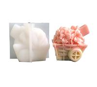 Cestino per fiori in silicone unico per aromaterapys in resina di candela zingara ornamenti per la casa decorazione durevole carrello fiori candela profumata stampo in silicone