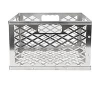 Cestino per Griglia per Griglia All'aperto, Resistente Cestello per Griglia per Verdure in Acciaio Inossidabile di Alta qualità 12x12x7,5 Cestello per Barbecue Accessori