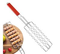 Cestino per griglia per verdure, pinza a griglia per barbecue con manico