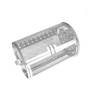 Cestino per grill, in acciaio inox, compatibile con friggitrice ad aria da 15L, 22L, 24L, argento, 1 pezzo (18 x 12 x 12 cm)