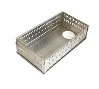 Cestino per il bagno turco compatto e curvo da 300 mm con protezione a rete, antiruggine, rapido aumento della temperatura, ideale per attività all'aperto, cestino per bagno turco