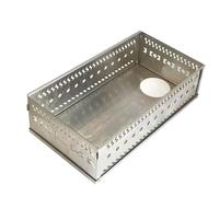 Cestino per il bagno turco compatto e curvo da 300 mm con protezione a rete, antiruggine, rapido aumento della temperatura, ideale per attività all'aperto, cestino per bagno turco