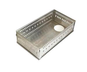 Cestino per il bagno turco compatto e curvo da 300 mm con protezione a rete, antiruggine, rapido aumento della temperatura, ideale per attività all'aperto, cestino per bagno turco