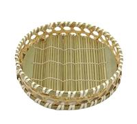 Cestino per il pane da portare, cestino per il pane rustico, accessorio da tavola per la colazione, in rattan naturale, con inserto in tessuto, ideale per panini, buffet, tavolo da pranzo