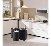 Cestino Per Il Riciclaggio Dei Rifiuti Grande Con Coperchio Pieghevole Per Bagno