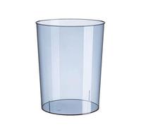 cestino per la carta straccia, 1 pz Cestino trasparente Tipo aperto Rifiuti Contenitore rotondo Casa Bagno Azienda Auto, 10L(Transparent Blue)