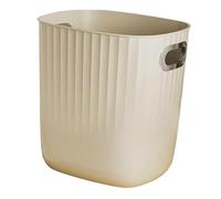 Cestino per la Carta Straccia Rotondo Grande, Pattumiera in Plastica con Parte Superiore Aperta, Cestino Dal Design Alla Moda per il Controllo degli Odori per Casa, Ufficio, Camera da Letto,