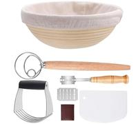 Cestino per la cottura del pane con riscaldatore, cestino per fermentazione del pane, set per la preparazione del pane, cestino europeo per il pane, set di utensili da forno ovale, B