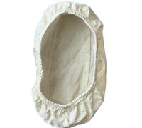 Cestino per la fermentazione del pane in cotone naturale e lino, con copertura in tessuto e fodera per sacco per una migliore fermentazione e lievitazione dell'impasto (17 x 12 x 8 cm)