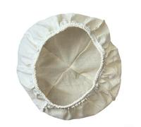Cestino per la fermentazione del pane rivestito in tessuto con fodera in cotone naturale e lino per una migliore consistenza dell'impasto e una fermentazione uniforme (25 x 25 x 8 cm)