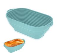 Cestino per la lievitazione, ovale, in silicone, per pane, proofing Basket, per lievitazione naturale, set di base per pane, pane, accessori per la cottura, altezza 8 cm, utilizzato per impasto,