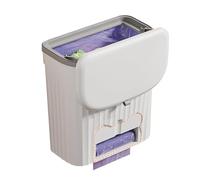 Cestino per la spazzatura reciprocamente: pieghevole, contenitore per risparmio spaziale, cesto montato a parete compatto con coperchio a tenuta stretta | Comodo organizzatore di rifiuti per mo